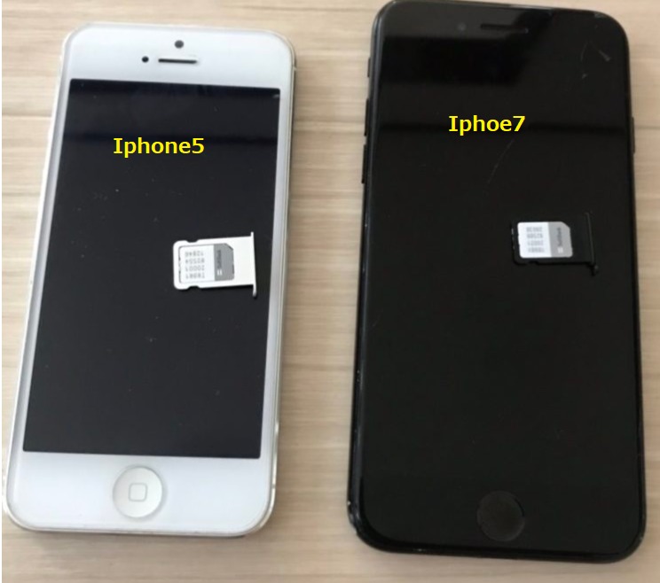 Iphone5とIphone7