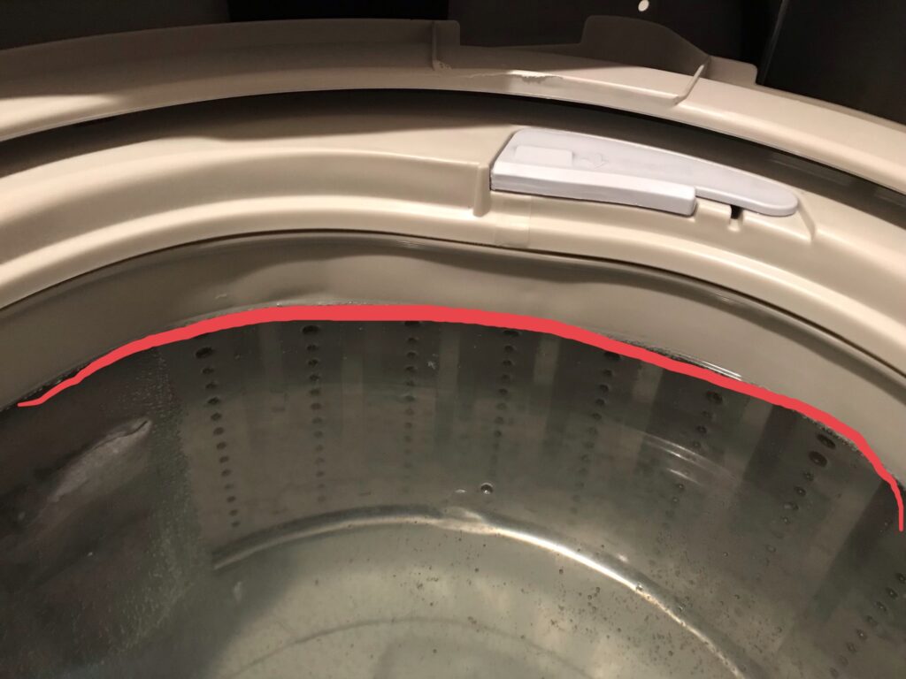 洗濯槽満水